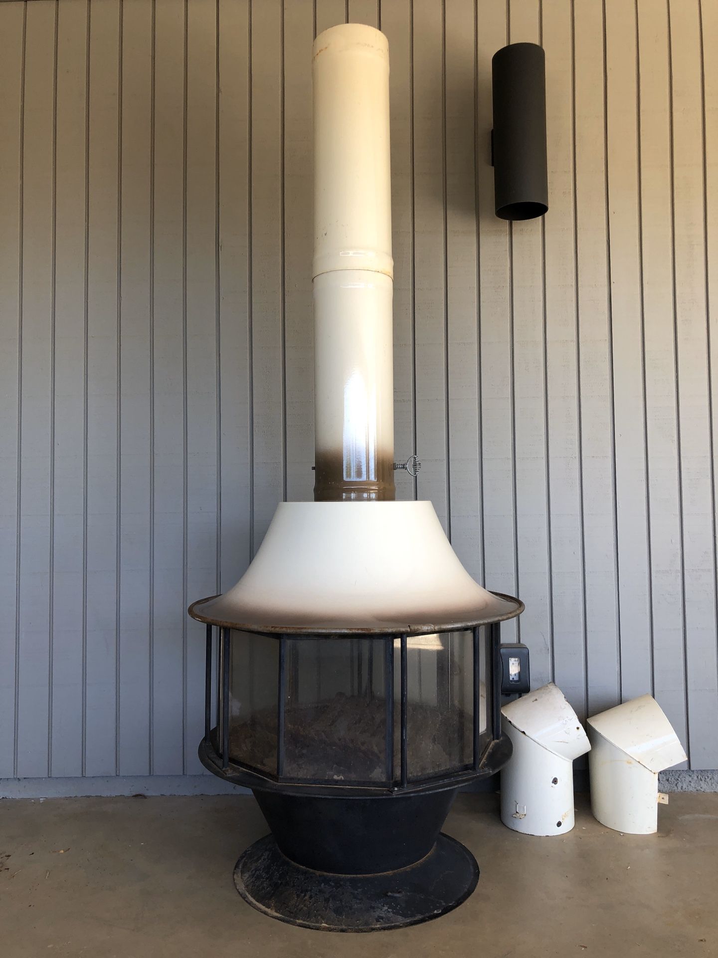 Mid century modern vintage Malm fireplace