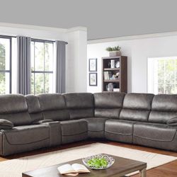 🔥Only $49 Today And Pay Later With Or Without Credi🔥Brand New Power Reclining Sectional Sofa 
