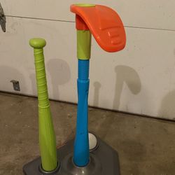 Fisher Prices Grow to Pro Height Adjustable Tee Ball Set with Removable Bat Guide