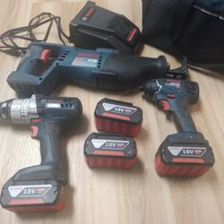 18V Bosch Drill Impact  SAW 