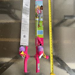 Shakespeare Barbie Children's Reel and Fishing Rod Combo