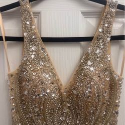 Gold/nude Sparkling Dress 