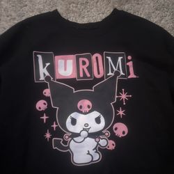 Large Kuromi Long Sleeve Crew Neck