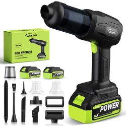 Cordless Car Vacuum Cleaner with 2 Batteries