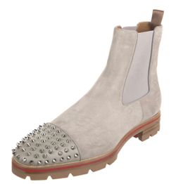 Christian Louboutin Spiked Suede Chelsea Boot