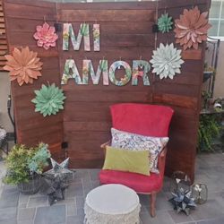 3 Panel Wooden Back Drop 