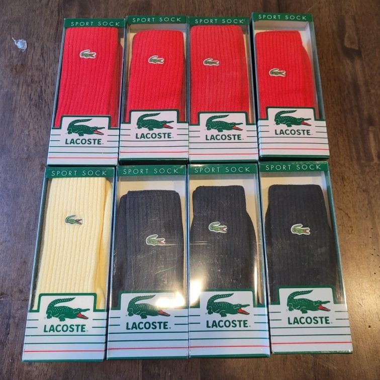 Vintage New Old Stock Lacoste Golf Socks