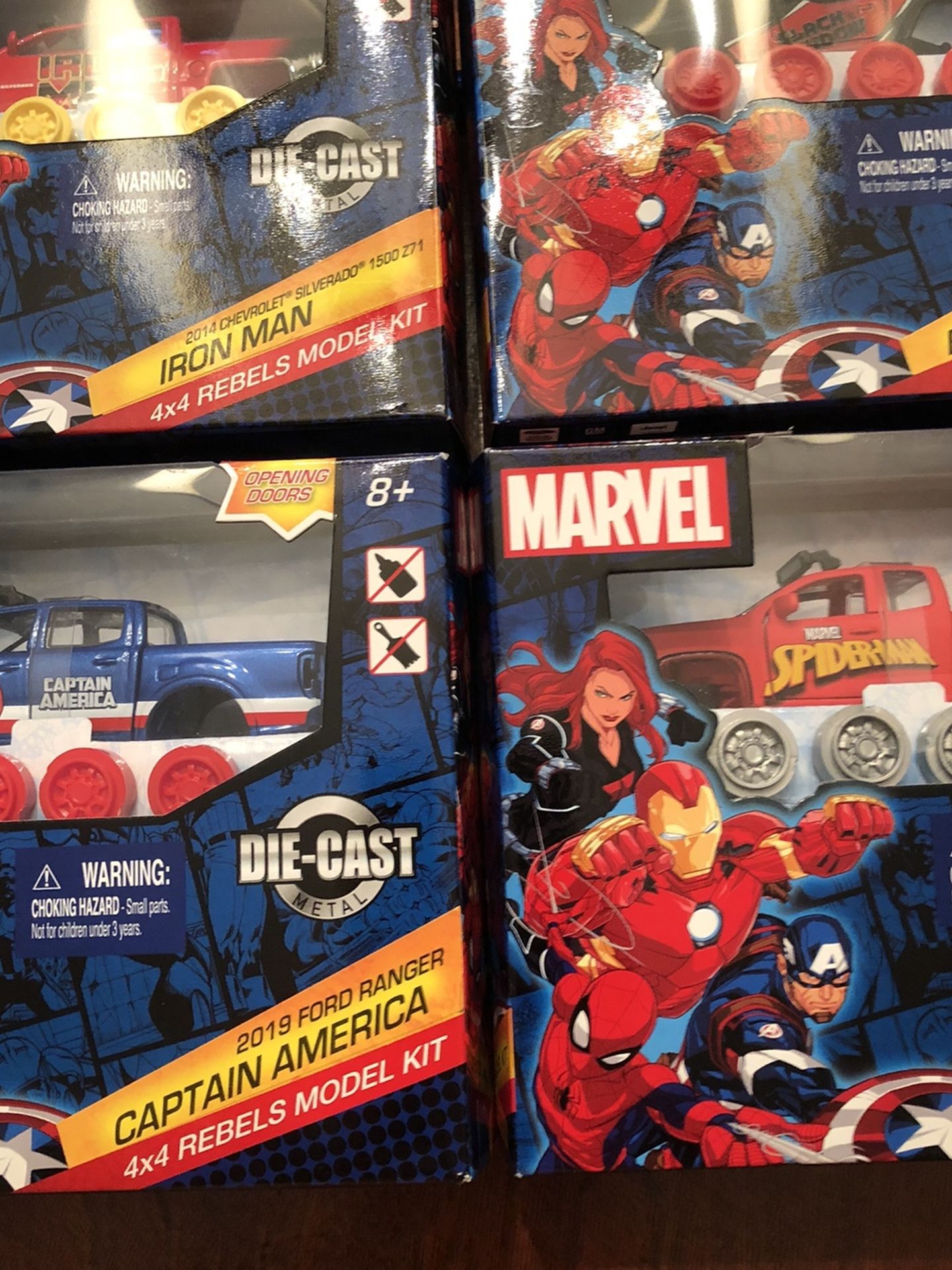 Marvel 4 x 4 rebels model kit in diecast metal