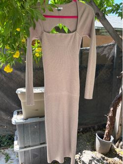 Tan maxi dress