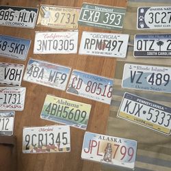 Novelty Metal License Plates