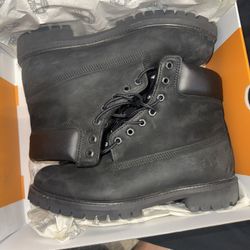 Black Timberland Boots (Tims) Size 10