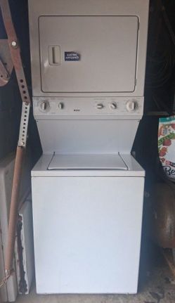 Electric stackable washer and dryer