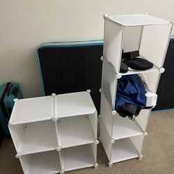 12 Cube Stackable Shelves Storage Closet Organizer