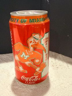 Miami hurricanes / Miami heat soda cans Heat