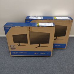 AOC 27B1H 27" Full HD 1920 x 1080 LCD Monitor, 3-Sided Frameless, IPS Panel, HDMI/VGA, Flicker-free 