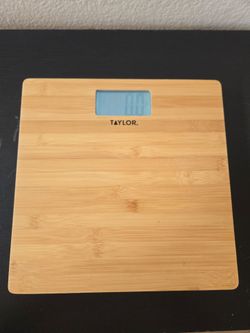 Taylor Digital Bamboo Bathroom Scale new