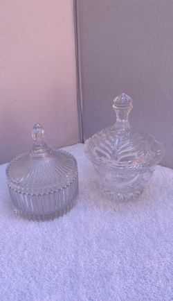 Glass Candy dishes holders