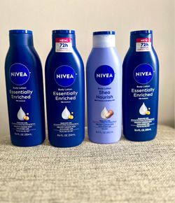 $15 FIRM - Nivea Body Lotion 4 Pack NEW 72H Moisture
