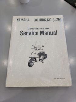 1980s Yamaha Riva, Oficial Workshop Manual Repair Book.