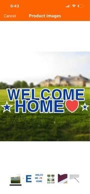Welcome Home Yard Sign