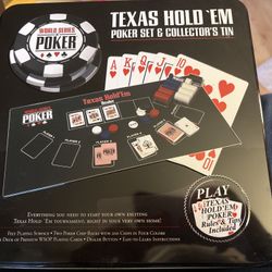 Texas Hold 'Em Poker Set & Collector's Tin