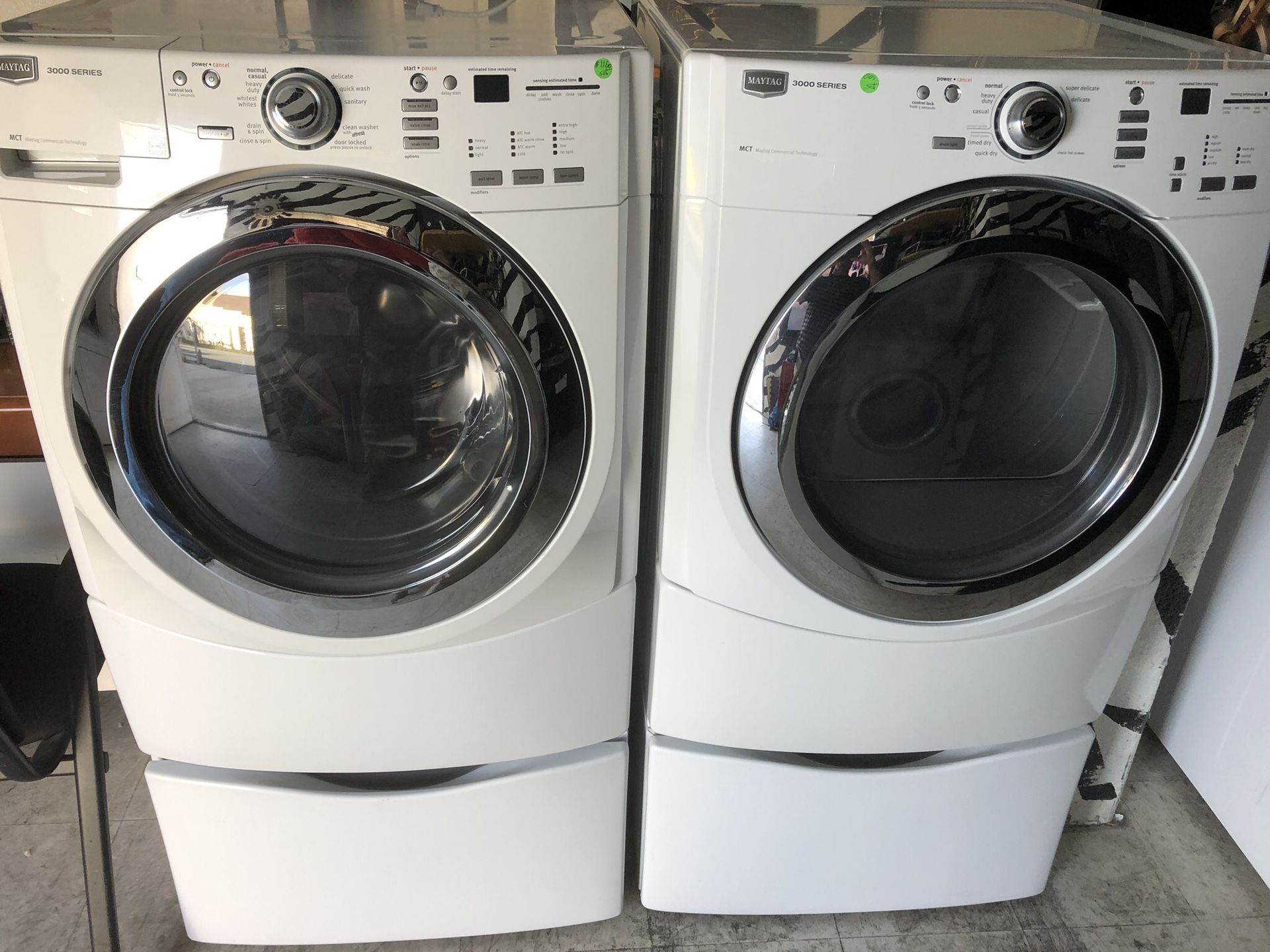 Maytag 3000 washer and gas dryer