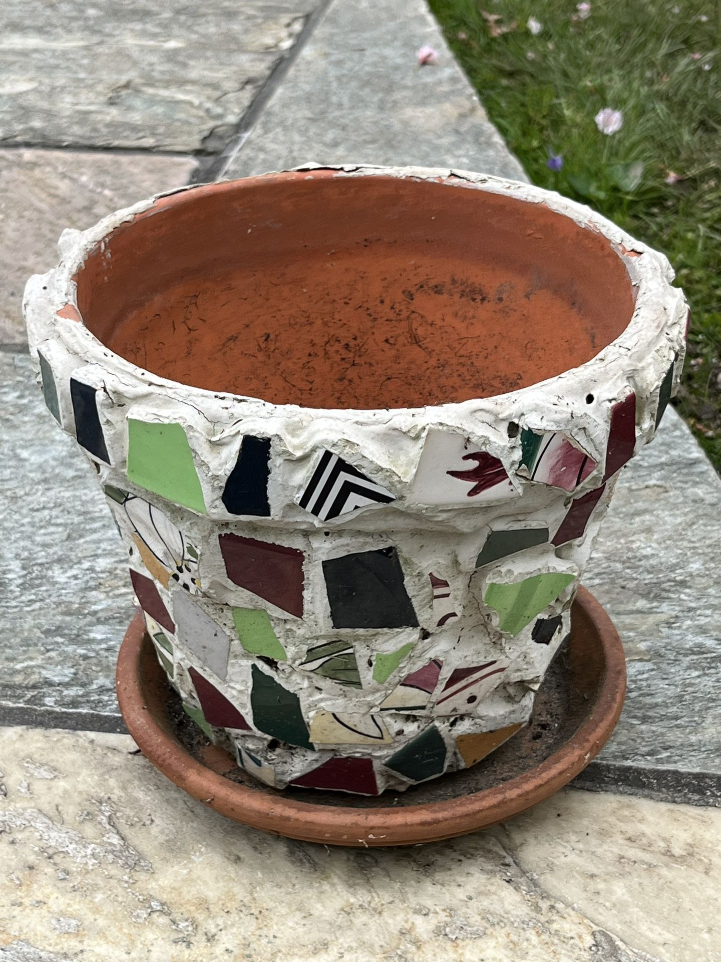 Handcrafted Mosaic Tile Planter