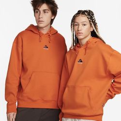 Nike Men's ACG Therma-FIT PO Hoodie Sweatshirt Campfire Orange Size Large NWT