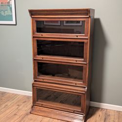 4-Stack Solid Wood Barrister Bookcase