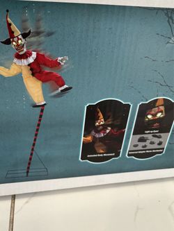 Sideshow Balancing Clown Halloween Animatronic, NEW, 2024, Morris Costume