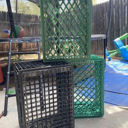 Milk crates/ Plastic boxes