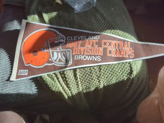 Cleveland Browns 1987 AFC Central Division Champs Pennant