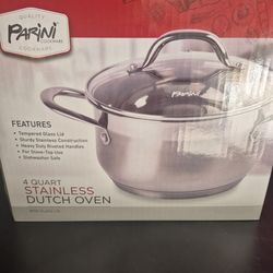 Parini 4 Qt Stainless  Dutch Oven