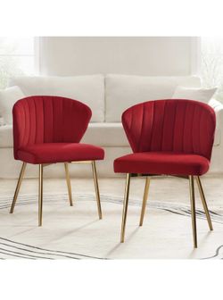 Set of 2 Fuchsia Chairs