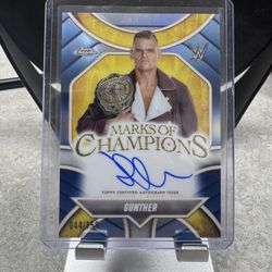 Gunther Mark Of Champions 44/150 Topps