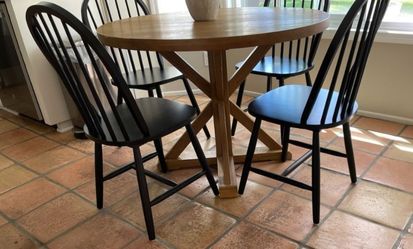 Wood Dining table and chair set $350 see pictures located Rancho Santa Margarita