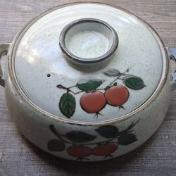 Vintage Otagiri Japan Stoneware Covered Casserole  Baking Dish