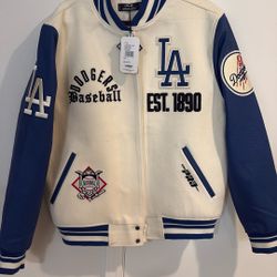 PRO STANDARD SHOE PALACE EXCLUSIVE LOS ANGELES DODGERS ORIGINALS WOOL VARSITY MENS LIFESTYLE JACKET