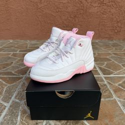 TD & PS Jordan 12 Retro “Pearl Pink” (Sizes: 5c & 11c)
