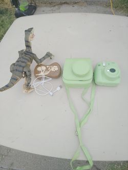 Old Camera And Remote Control Dinosaur