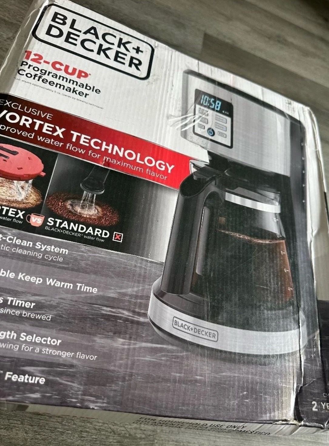NEW Black and Decker 12 Cup Programmable Coffeemaker New, Open Box