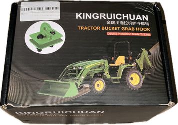 Tractor Bucket Grab Hook 3/8" - Grade 70 Forged Steel Bolt On Grab Hook (2 Pack) - Max 18,000Lbs