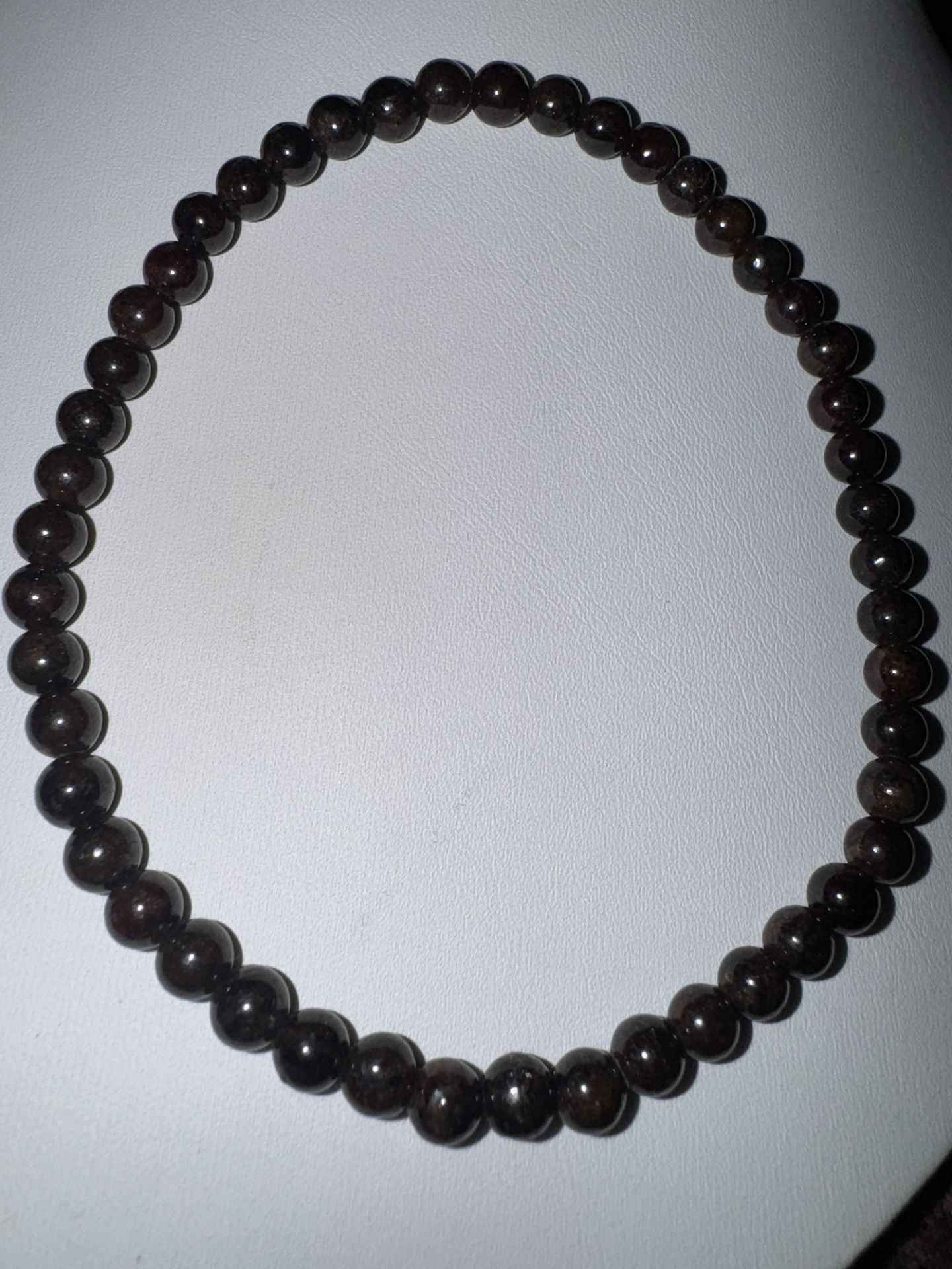 NWOT Stretch Garnet Stone Ankle Bracelet