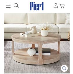 Large traditional round coffee table