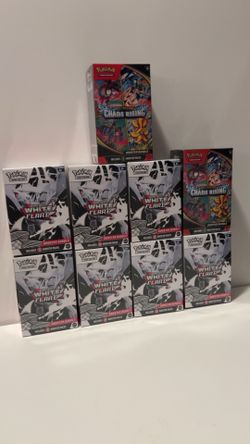 7 white flare and 2 chaos rising booster bundles (READ DESCRIPTION)