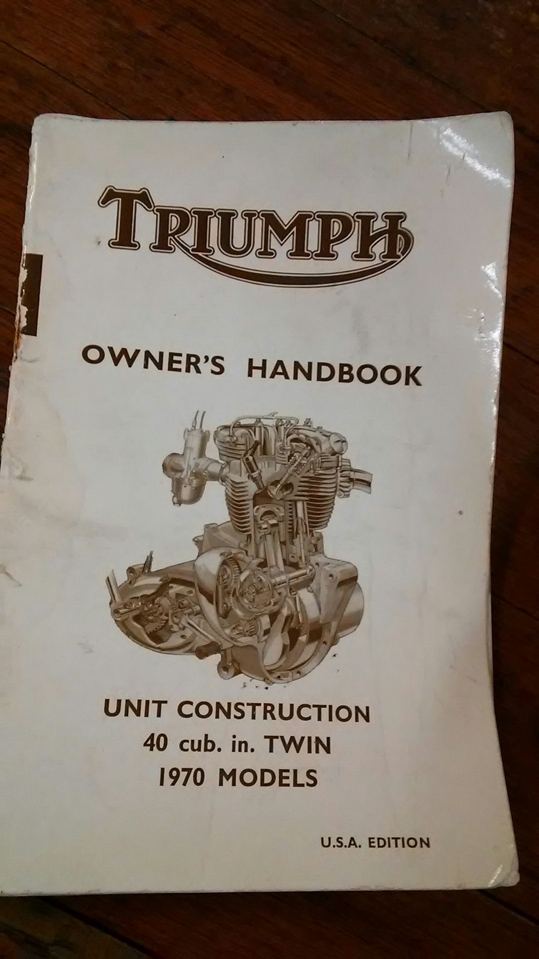 1970 Triumph Bonneville Owners Handbook ORIGINAL