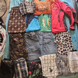 Big Lot Boys Sz 8 Jeans Tops Jacket And More