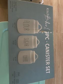 Kitchen Ace 3 piece Canister Set New