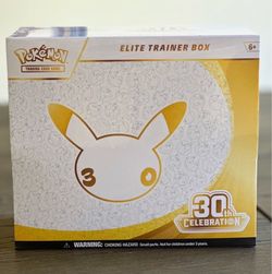 Pokémon 30th Celebration Elite Trainer Box (ETB) trading cards