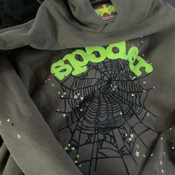 Sp5der Wait Web Hoodie Slate XL